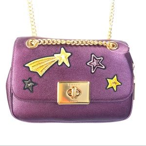 CASSIDY CROSSBODY Star Patches F38341 RASPBERRY